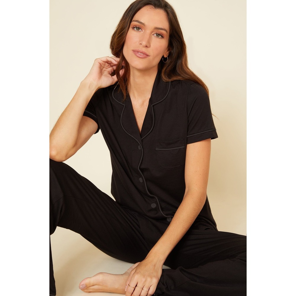 Cosabella Bella Pajama Set Short Sleeve Top & Pants Pima Cotton Modal 1X NEW